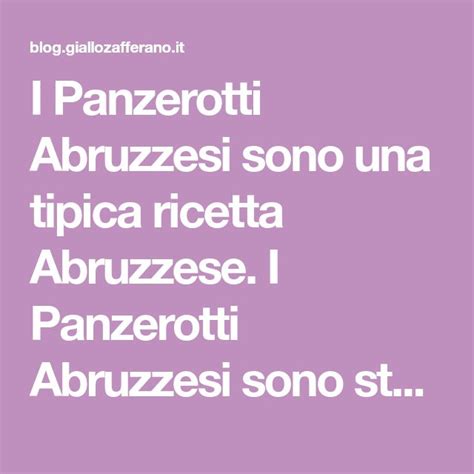 Panzerotti Abruzzesi Ricetta Senza Lievito Zeroglutinechebont