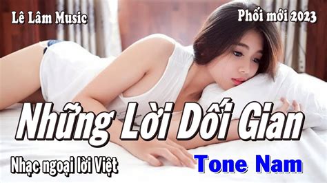 Karaoke NHỮNG LỜI DỐI GIAN Tone Nam Lê Lâm Music YouTube