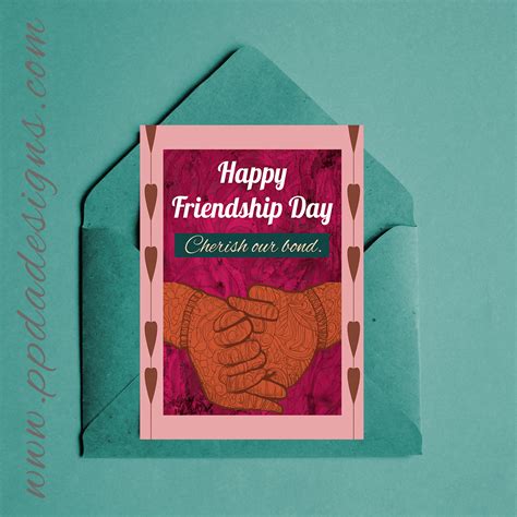 Friendship Day Greeting Card Buy Online at PPDA Designs