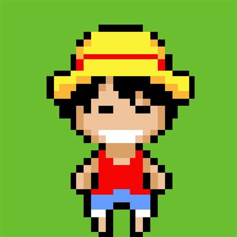 Luffy Pixel Art By Iispockii On Deviantart