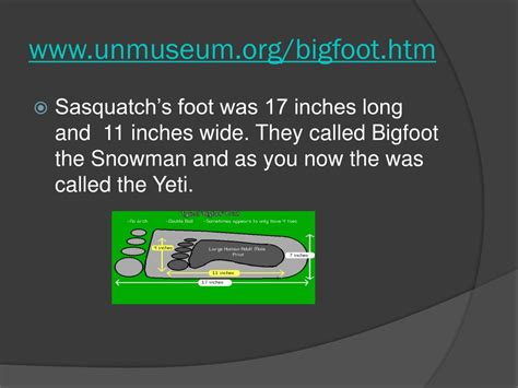 Ppt Bigfoot Powerpoint Presentation Free Download Id5555419