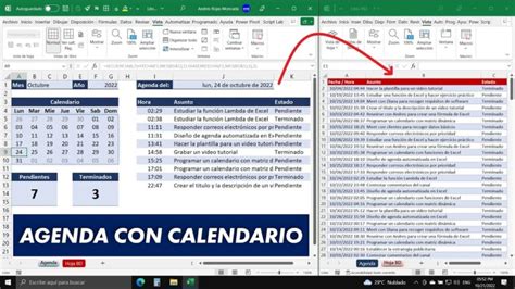 Cómo hacer una agenda de trabajo en Excel Recursos Excel