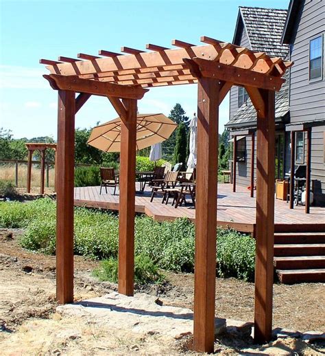small pergola kit | Small Pergola - Pergolas | Forever Redwood-- for ...