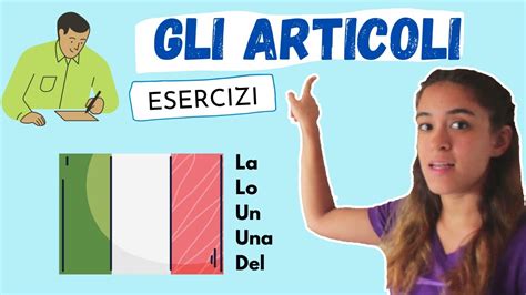 Exercícios sobre os ARTIGOS em italiano YouTube