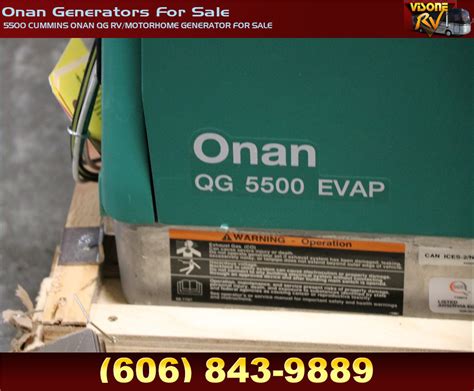 Generators 5500 Cummins Onan Qg Rvmotorhome Generator For Sale Onan