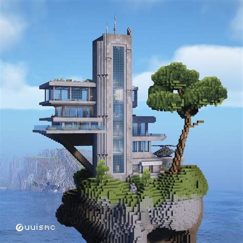 Guuis Minecraft Builder On Instagram Cliff Casa Brutale Lemme Know