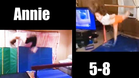 Annie S Best Gymnastics Evolution Video Ever Ages 5 8 Now Olympic Week Youtube