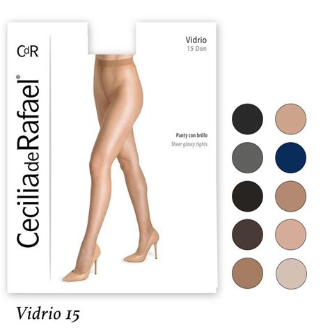 Cecilia de Rafael Vidrio 15 スペイン直輸入 ストッキング 15デニール 超薄手 コットンマチ付 艶美肌効果 つま先補強 Import Lingerie