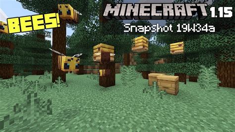 Minecraft 115 The Bee Update 19w34a Snapshot Overview Youtube