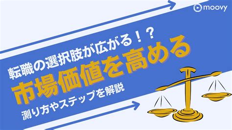 転職で市場価値を高めたい人必見！測り方や高める方法を解説 転職・就職をお考えの方へmoovyの採用動画のご紹介