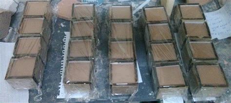 cm  cubes casted  testing  scientific diagram