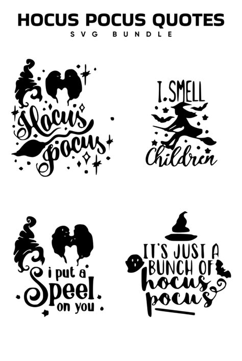 Hocus Pocus Quotes SVG MasterBundles