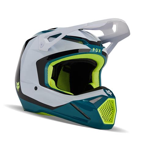 Fox Youth V Nitro Helmet Maui Blue Tracktion Motorcycles