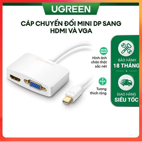 C P Chuy N Mini Dp Sang Hdmi V Vga Ugreen Md D I Cm Ph N