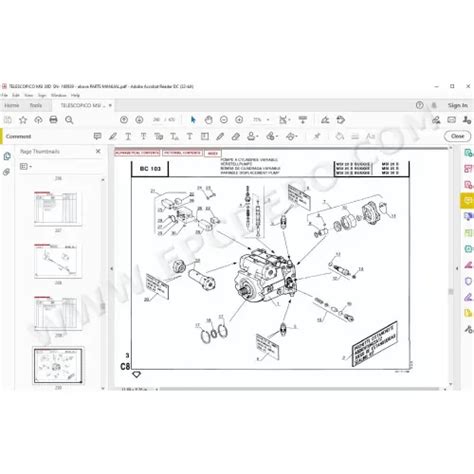 Manitou Forklift Msi D Spare Parts Manual