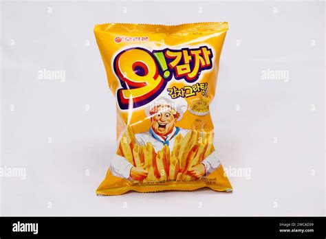 Ulsan South Korea January 14 2024 An Unopened Bag Of Okarto