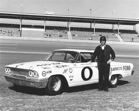 Dan Gurney Driving His Lafayette Ford Daytona 500 1963 Old Photo Eur 6
