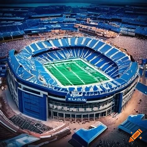 Exterior Of Detroit Lions Football Stadium On Craiyon