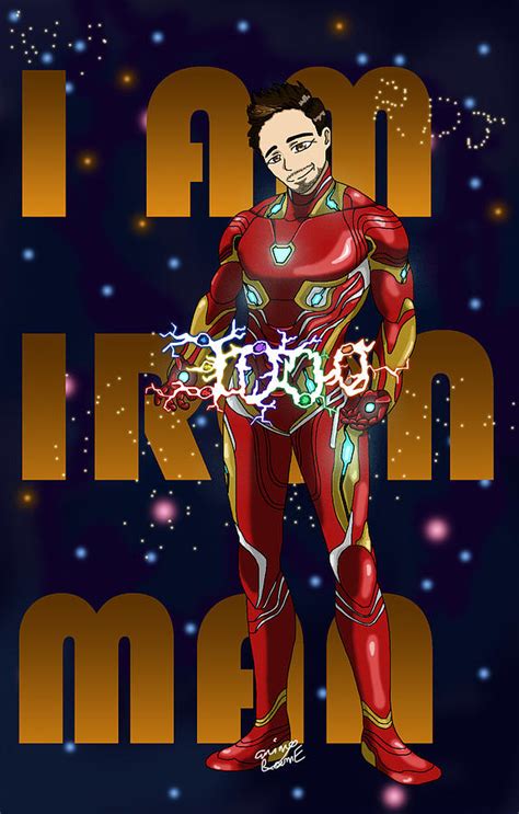 I Am Iron Man Digital Art by Anime RoomE - Pixels