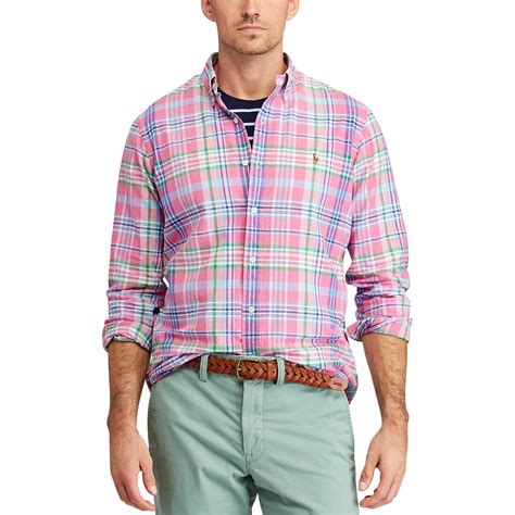 Polo Ralph Lauren Classic Fit Plaid Oxford Shirt Ralph Lauren Brands Polo Ralph Lauren Mens