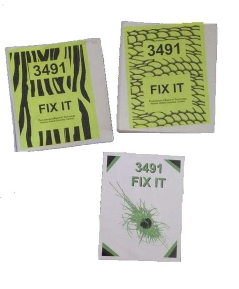 Engineering Notebook Tips – FIX IT 3491