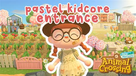 Pastel Kidcore Entrance Speed Build Acnh Youtube