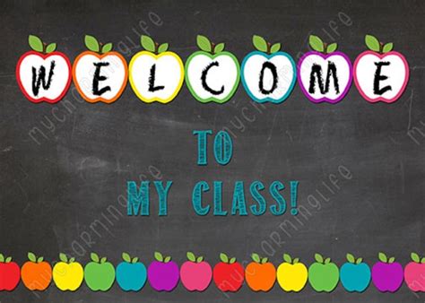 Welcome to My Class Printable Teacher Note Cards Postcards