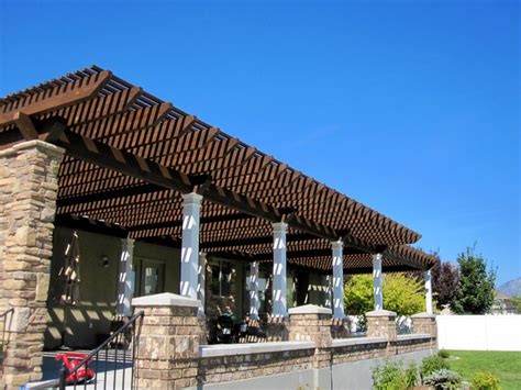 Entertainment Size Custom Pergola Kit Traditional Patio Salt