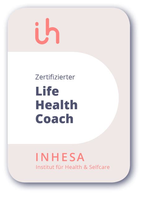 Zertifizierung Life Health Coach INHESA