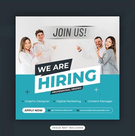 Premium Vector Job Vacancy Web Banner We Are Hiring Poster Social