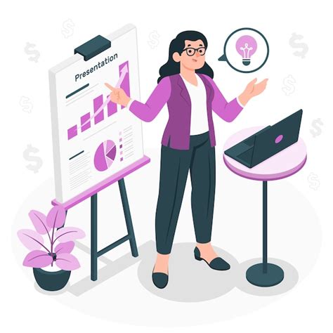 Free Vector | Investor presentation concept illustration