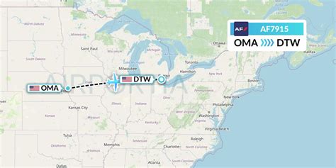 AF7915 Flight Status Air France Omaha To Detroit AFR7915