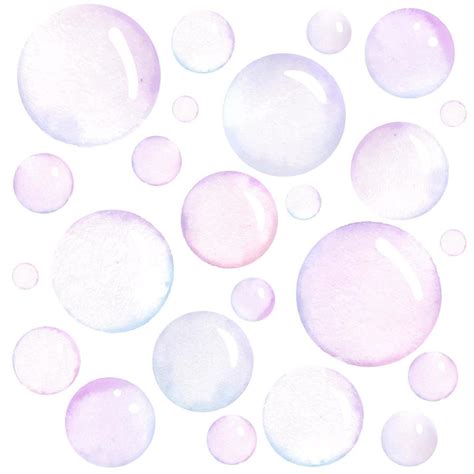 Watercolor Soap Bubbles Vector Pattern 21309330 Vector Art At Vecteezy