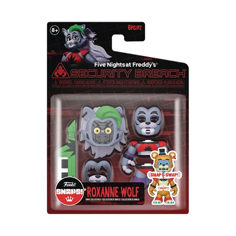 MAR238511 FNAF SNAP RR GLAMROCK ROXANNA VIN FIG Previews World