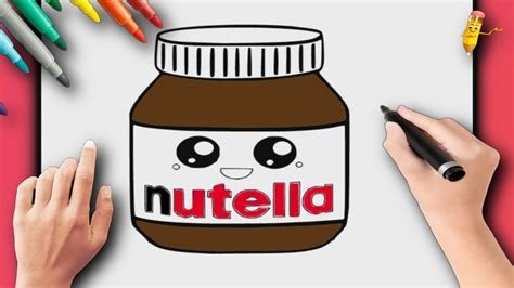 Comment Dessiner Un Pot De Nutella Kawaii Comment Dessiner Un Pot De