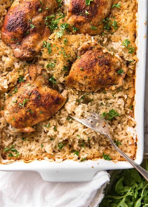 Oven Baked Chicken And Rice No Stove Recipetin Eats