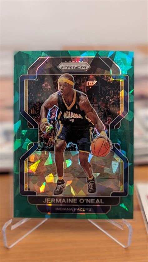 Panini Nba Prizm Jermaine O Neal Green Cracked Ice