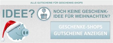 Alle Rabattgutscheine für Geschenke Shops mit Geschenkideen für