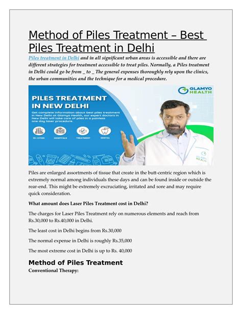 Method of Piles Treatment – Best Piles Treatment in Delhi by Sarthak ...