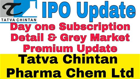 Tatva Chintan Pharma Chem Ltd GMP Tatva Chintan Pharma IPO Day 1