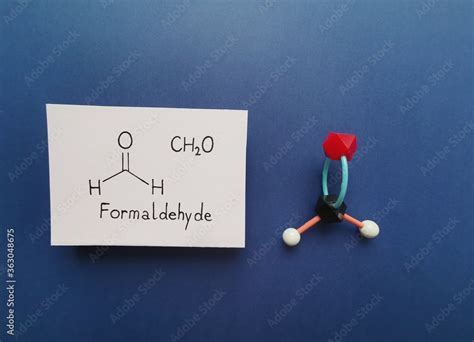 Molecular Structure Model And Structural Chemical Formula Of