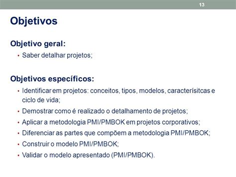 Modelos De Objetivos Gerais E Especificos V Rios Modelos