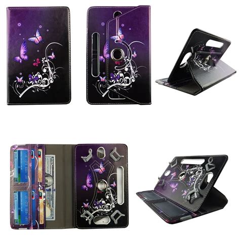 Non rotate multi anchor folio tablet Case for Kindle Fire 7 inch android tablet cases 7 inch ...