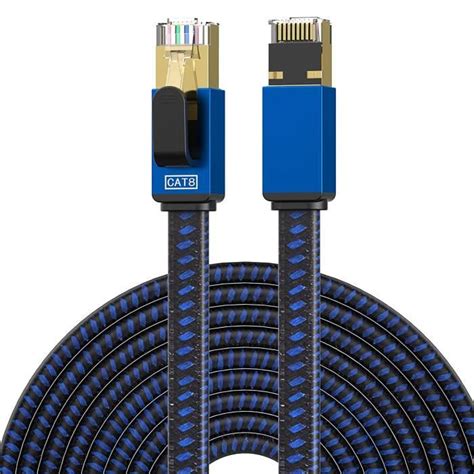 C Ble Ethernet Cat M Cordon De Raccordement Lan Tress En Nylon Haute