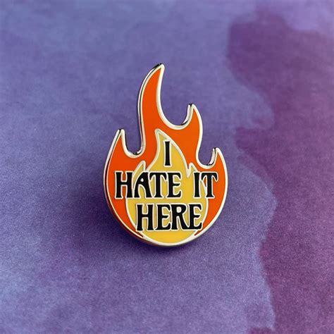 I Hate It Here Pin Rad Girl Creations Medical Enamel Pin