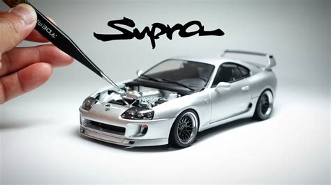 BUILDING A TOYOTA SUPRA REPLICA MODEL CAR 1 24 Scale Tamiya YouTube