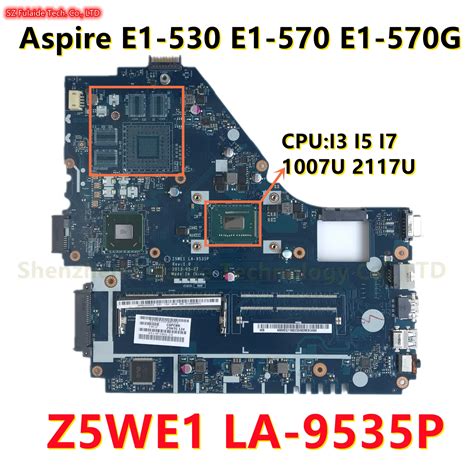 Z5WE1 LA 9535P Mainboard For Acer Aspire E1 530 E1 570 E1 570G Laptop