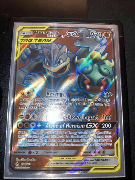 Marshadow Machamp Gx Unbroken Bonds Nm Full Art Ultra Rare