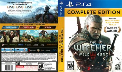 The Witcher 3 Wild Hunt 2016 Ps4 Cover Dvdcover