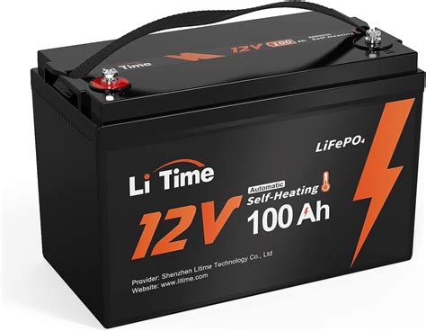 Amazon Litime 12v100ahリン酸鉄リチウムイオンバッテリー ヒーター付 Lifepo4リチウムバッテリー 100aの